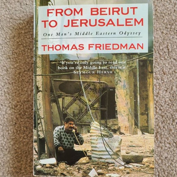 4/$20‎ From Beirut to Jerusalem by Thomas Friedman - Paperback - Picture 1 of 5